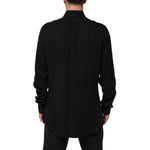 Dolce & Gabbana Black Viscose Long Sleeve Formal Dress Shirt TSH90805-41