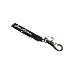 Dolce & Gabbana Black White DG Logo Silver Men Keychain Polyester Keyring SMY10678