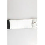 Dolce & Gabbana Black White Metal DG Logo Buckle Belt BEL9477-105
