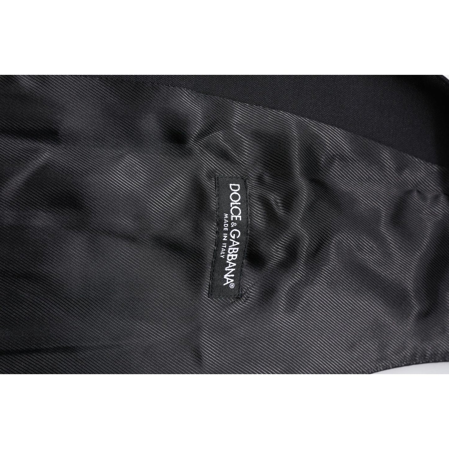 Dolce & Gabbana Black Wool Waistcoat Dress Formal Vest TSH878450-48