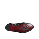Dolce & Gabbana Black Woven Leather Slip On Loafers Men Shoes MV7485-39