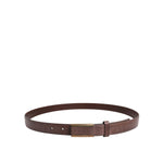 Dolce & Gabbana Brown Calf Leather Antique Buckle Belt BEL9471-90