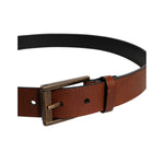 Dolce & Gabbana Brown Calf Leather Classic Metal Buckle Belt BEL9336-105