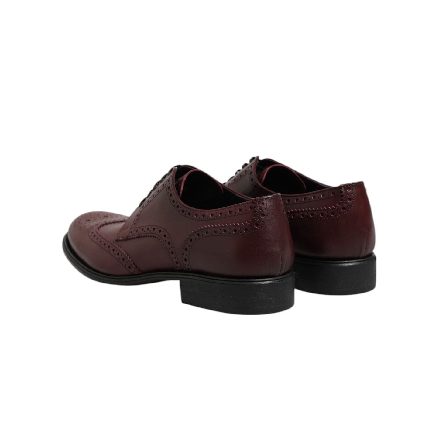 Dolce & Gabbana Brown Leather Lace Up Derby Dress Shoes MV7409-42