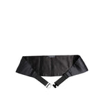 Dolce & Gabbana Dark Blue 100% Silk Belt Waist Cummerbund BEL9456-50