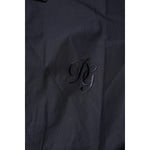 Dolce & Gabbana Dark Blue MARTINI Cotton Dress Formal Shirt TSH90654-38