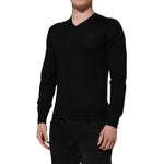 Dolce & Gabbana Dark Gray Embroidered Logo Pullover Sweater TSH90492-46