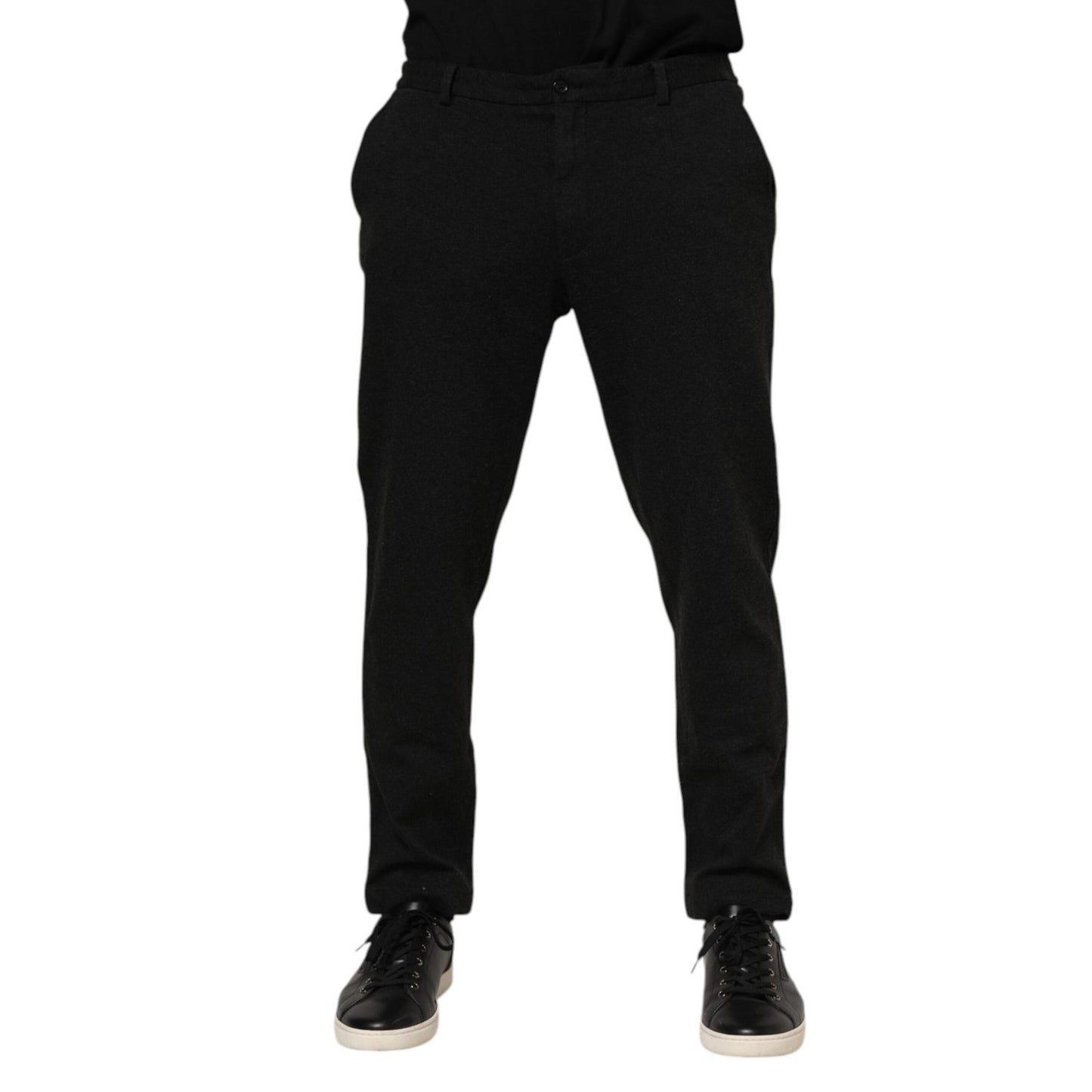 Dolce & Gabbana Dark Gray Viscose Dress Men Pants PAN76339-56