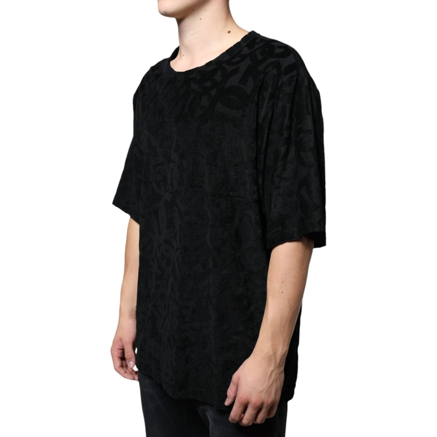 Dolce & Gabbana Black DG Mania Logo Print T-shirt TSH86643-56