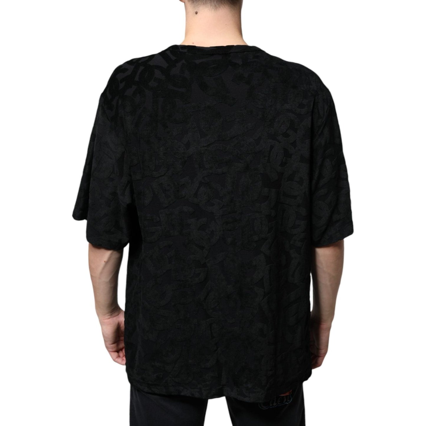 Dolce & Gabbana Black DG Mania Logo Print T-shirt TSH86643-56