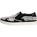 Dolce & Gabbana Black Embellished London Men Slip On Shoes MV6587-41