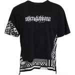 Dolce & Gabbana Black Graphic Printed Cotton Short Sleeves T-shirt TSH86448-52