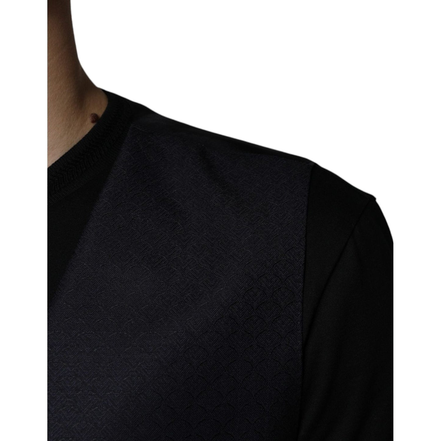Dolce & Gabbana Black Wool Waistcoat Dress Formal Vest TSH87113-54