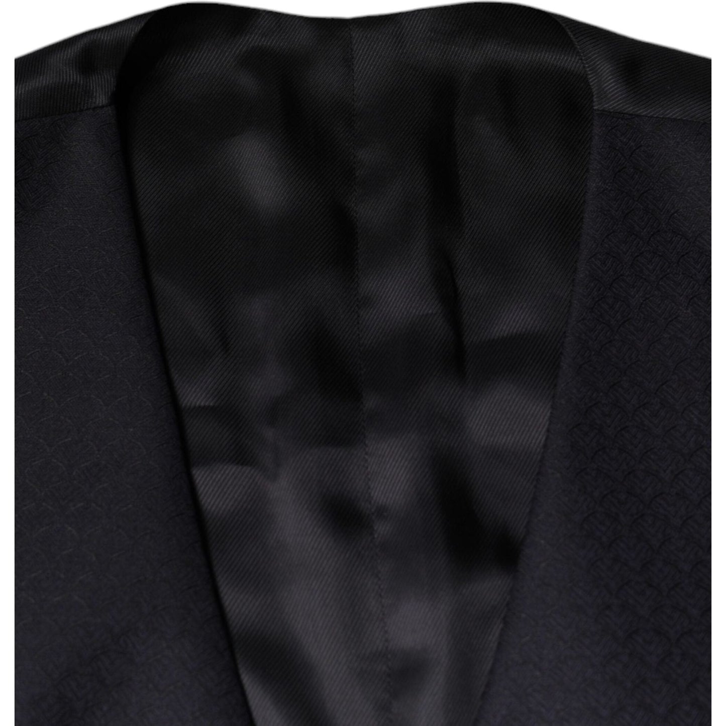 Dolce & Gabbana Black Wool Waistcoat Dress Formal Vest TSH87113-54
