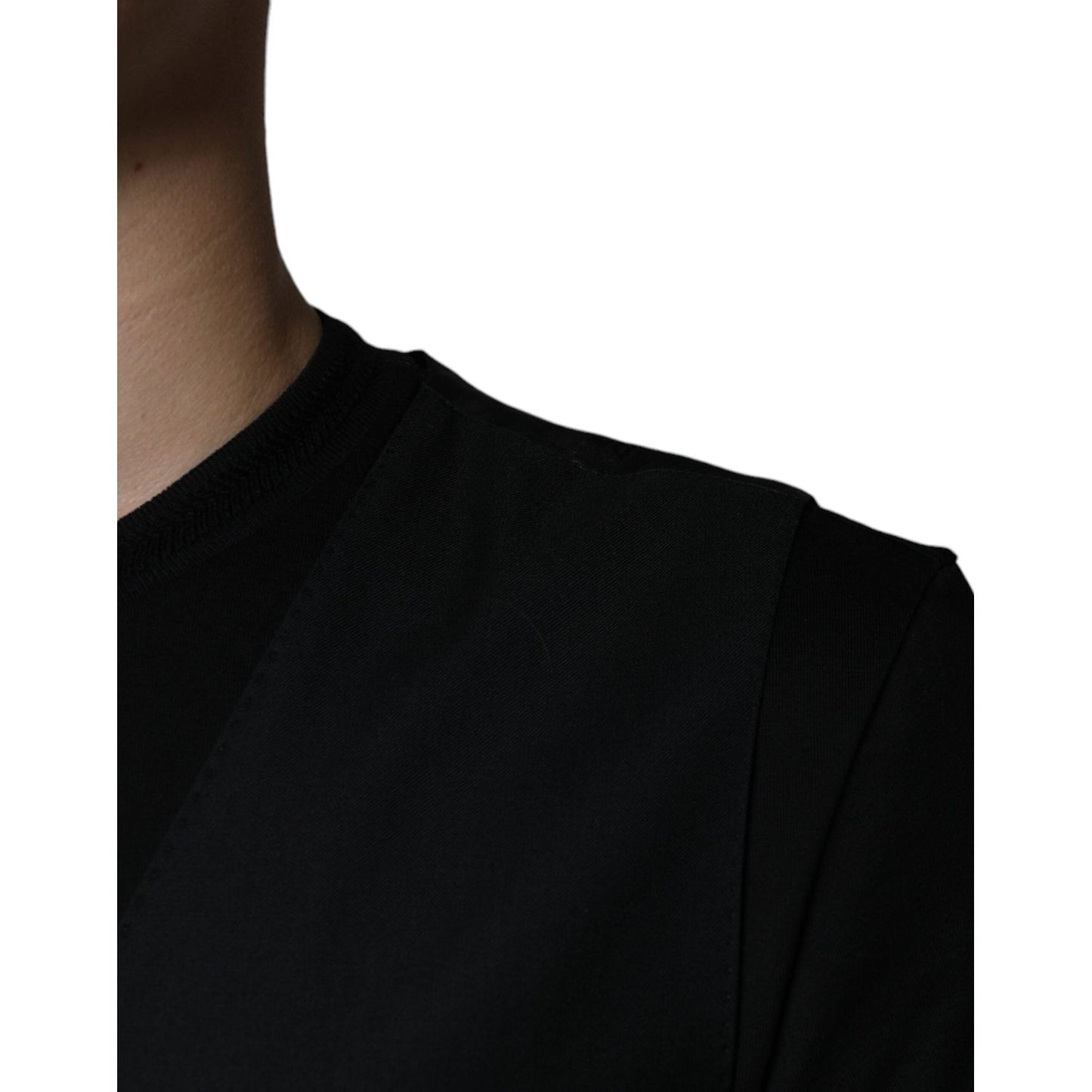 Dolce & Gabbana Black Wool Waistcoat Dress Formal Vest TSH87114-52