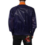Dolce & Gabbana Blue Cotton Stretch Full Zip Bomber Jacket JKT3876-54