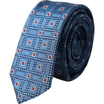 Dolce & Gabbana Blue Patterned 100% Silk Adjustable Men Tie KRA3346