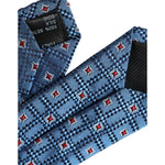 Dolce & Gabbana Blue Patterned 100% Silk Adjustable Men Tie KRA3346