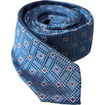 Dolce & Gabbana Blue Patterned 100% Silk Adjustable Men Tie KRA3346