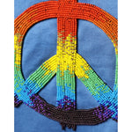 Dolce & Gabbana Blue Tie-Dye Peace Sign Cotton T-shirt TSH86635-52