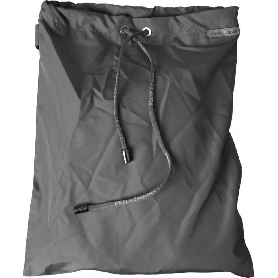 Dolce & Gabbana Dark Gray Polyester Beachwear Shorts Swimwear Men PAN75503-7