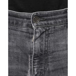 Dolce & Gabbana Dark Gray Tattered Cotton Skinny Denim Jeans PAN75585-50