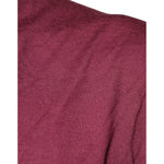 Dolce & Gabbana Maroon Cashmere V-neck Men Pullover Sweater TSH87068-54