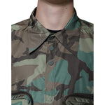 Dolce & Gabbana Multicolor Camouflage Button Down Shirt TSH87100-43