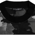 Dolce & Gabbana Multicolor Camouflage Cotton Crewneck T-shirt TSH86440-44