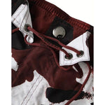 Dolce & Gabbana Multicolor Camouflage DG Logo Beachwear Shorts Swimwear PAN75511-3