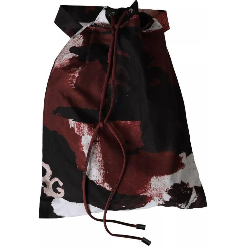 Dolce & Gabbana Multicolor Camouflage DG Logo Beachwear Shorts Swimwear PAN75511-3
