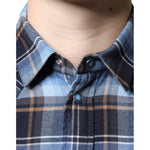 Dolce & Gabbana Multicolor Checkered Paradiso Patch Slim Fit Shirt TSH87124-40