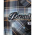 Dolce & Gabbana Multicolor Checkered Paradiso Patch Slim Fit Shirt TSH87124-40