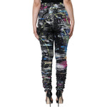 Dolce & Gabbana Multicolor Splatter Paint Cotton Skinny Denim Jeans PAN74182-44