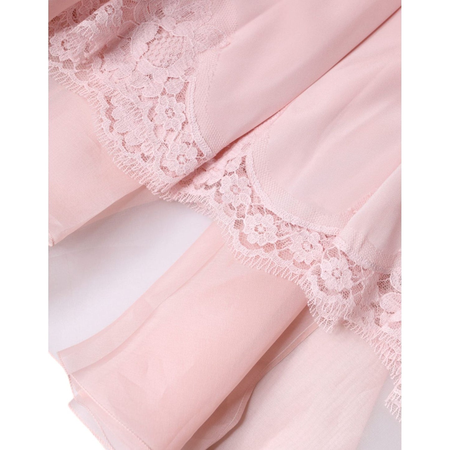 Dolce & Gabbana Pink Silk Strapless Maxi A-line Gown Dress DR281220-42