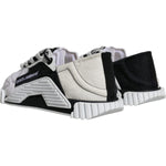 Dolce & Gabbana White Black Low Top NS1 Sneakers Shoes LA11821-38.5