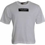 Dolce & Gabbana White Cotton DG Applique Men Casual T-shirt TSH86458-44