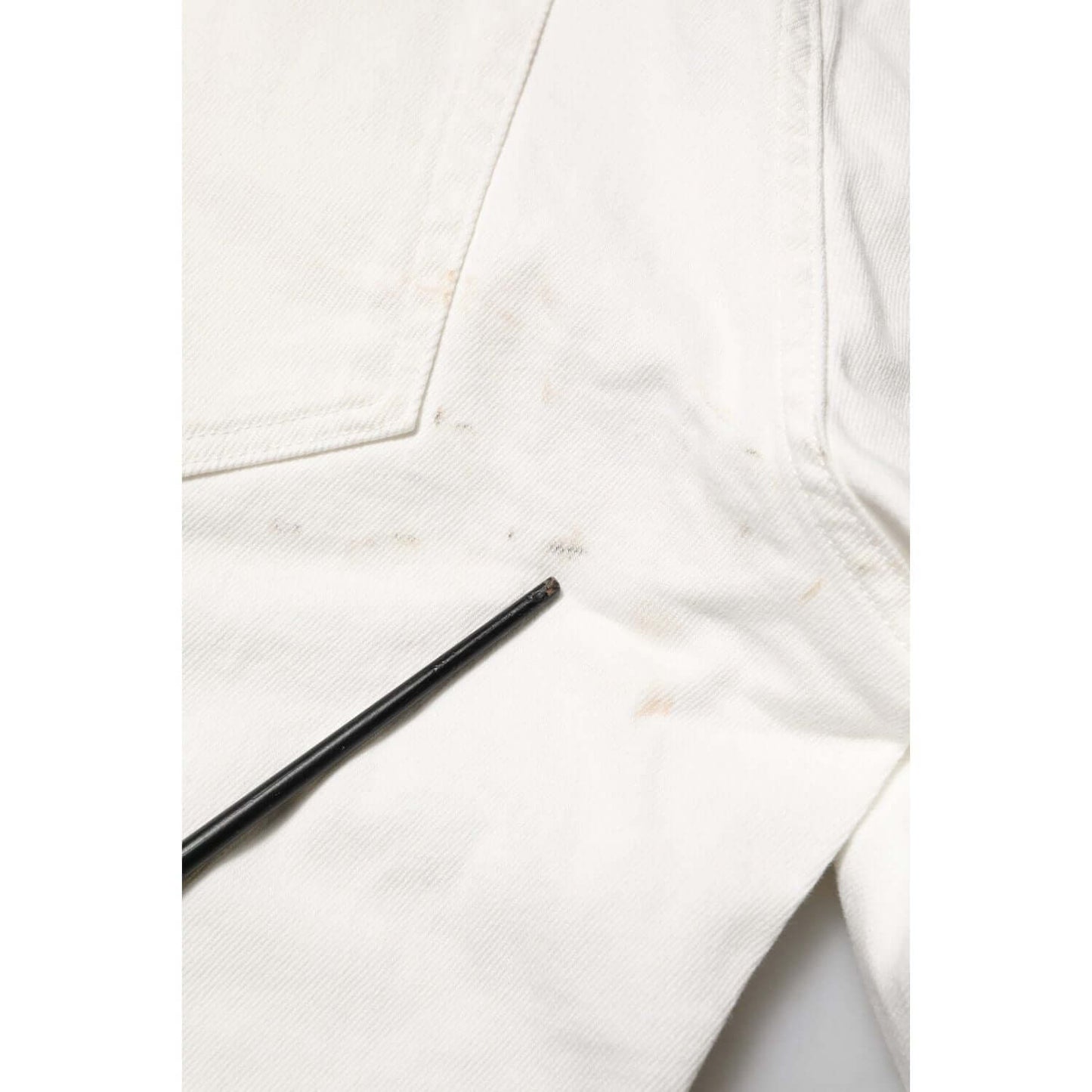 Dolce & Gabbana White Cotton Logo Plaque Slim Fit Denim Jeans PAN76405-48