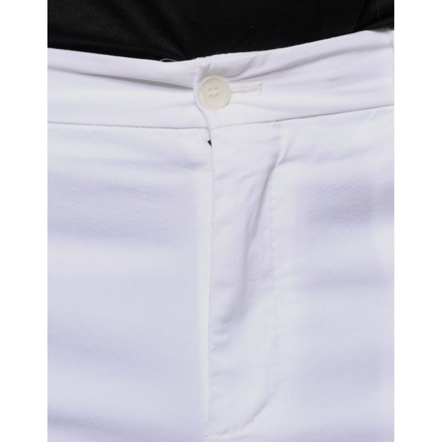 Dolce & Gabbana White Cotton Skinny Dress Pants PAN75590-46