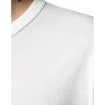 Dolce & Gabbana White Logo Embossed Cotton Crewneck T-shirt TSH86632-54