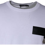 Dolce & Gabbana White Logo Patch Cotton Crew Neck T-shirt TSH84882-50