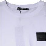 Dolce & Gabbana White Logo Patch Cotton Crew Neck T-shirt TSH84882-50