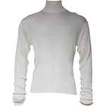 Dolce & Gabbana White Long Sleeve Turtleneck Men Pullover Sweater TSH87080-54