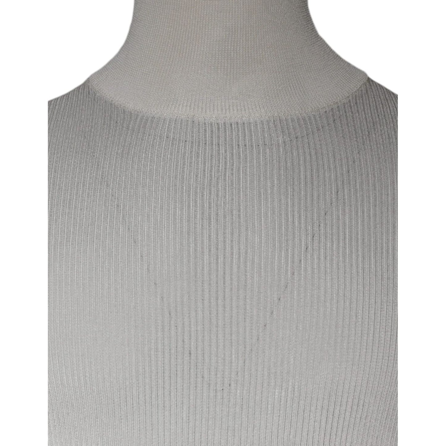 Dolce & Gabbana White Long Sleeve Turtleneck Men Pullover Sweater TSH87080-54