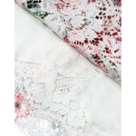 Dolce & Gabbana White Peony Lace Short Sleeves Blouse Top TSH86567-36