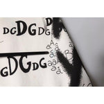 Dolce & Gabbana White Printed Cotton Jogger Sweatpants Pants PAN75608-44