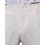 Dolce & Gabbana White Wool Silk 3 Piece SlimFit Formal Suit KOS2256-52