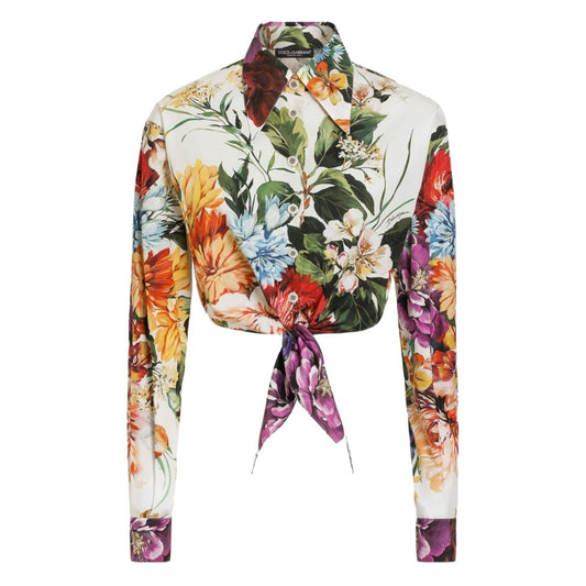 Dolce & Gabbana Floral print poplin shirt Shirts
