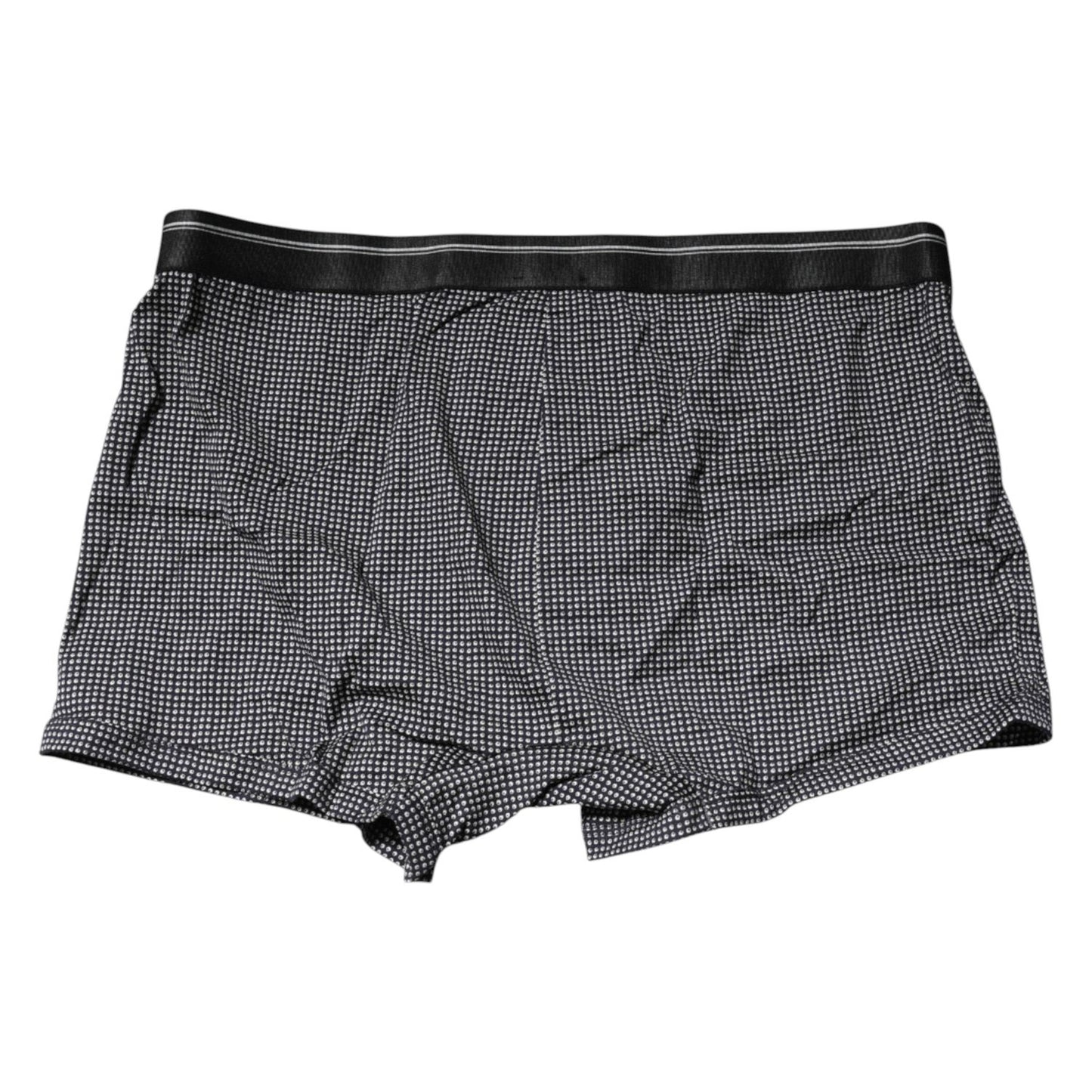 Dolce & Gabbana Gray Printed Cotton Boxer Short Underwear BIK1555-7