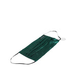 Dolce & Gabbana Green Silk Pleated Elastic Ear Strap Face Mask SMY11245